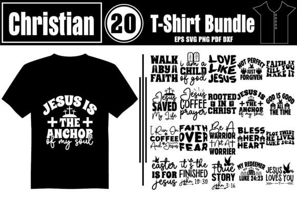 Christian T-Shirt Bundle: Ready-to-Print Faith Designs