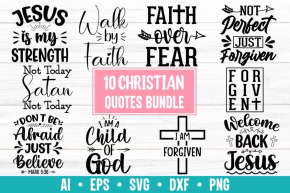 Elevate Your Faith and Creativity with the 10 Christian SVG T-shirt Design Bundle