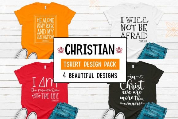 Elevate Your Ministry and Brand with Christian TShirt Design Pack 4