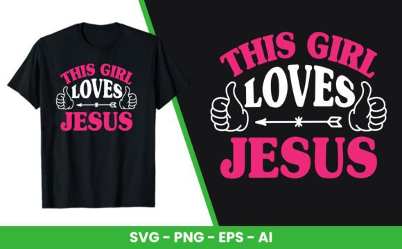 This Girl Loves Jesus Faith Based Typeface for Editorial Design